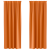 Perdele 2 pcs Portocaliu intens 225 x 140 cm Poliester GartenMobel Dekor