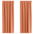 Perdele cu perdele 2 pcs Terracota 260 x 140 cm Poliester GartenMobel Dekor