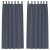 Perdele cu perdele 2 pcs Antracit 260 x 140 cm Poliester GartenMobel Dekor