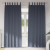 Perdele cu perdele 2 pcs Antracit 260 x 140 cm Poliester GartenMobel Dekor