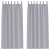 Perdele cu perdele 2 pcs Gri metalic 260 x 140 cm Poliester GartenMobel Dekor
