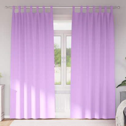 Perdele cu perdele 2 pcs Violet 260 x 140 cm Poliester GartenMobel Dekor