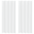 Perdele cu perdele 2 pcs Alb 140 x 260 cm Poliester GartenMobel Dekor