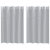 Perdele cu perdele 2 pcs Gri închis 140 x 140 cm Poliester GartenMobel Dekor