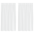 Perdele cu perdele 2 pcs Alb 140 x 140 cm Poliester GartenMobel Dekor