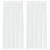 Perdele cu perdele 2 pcs Alb 140 x 175 cm Poliester GartenMobel Dekor