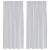 Perdele cu perdele 2 pcs Gri deschis 140 x 175 cm Poliester GartenMobel Dekor