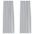 Perdele cu perdele 2 pcs Gri închis 140 x 225 cm Poliester GartenMobel Dekor