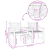 Scaune Exterioare Maro 152 x 63 x 89 cm Lemn masiv de tec GartenMobel Dekor