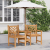 Scaune Exterioare Maro 152 x 63 x 89 cm Lemn masiv de tec GartenMobel Dekor