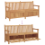 Bancă de grădină cu șemineu cu depozitare Maro 228 x 60 x 90 cm GartenMobel Dekor