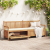 Bancă de grădină cu șemineu cu depozitare Maro 228 x 60 x 90 cm GartenMobel Dekor