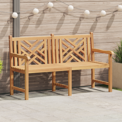 Bancă de grădină Maro 150 x 60 x 90 cm Lemn masiv de tec GartenMobel Dekor