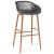 Set mobilier de bar, 5 piese, negru și gri GartenMobel Dekor