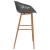 Set mobilier de bar, 5 piese, negru și gri GartenMobel Dekor