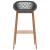 Set mobilier de bar, 5 piese, negru și gri GartenMobel Dekor