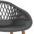 Set mobilier de bar, 5 piese, negru și gri GartenMobel Dekor