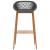 Set mobilier de bar, 5 piese, alb și gri GartenMobel Dekor