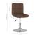Scaun de bar pivotant, maro, material textil GartenMobel Dekor