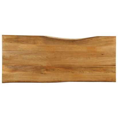 Blat masă cu margini, 140x60x3,8 cm, lemn masiv mango GartenMobel Dekor