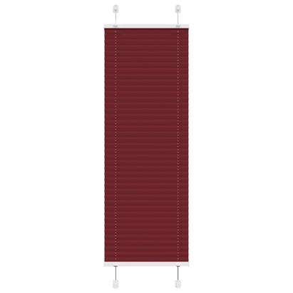 Jaluză plisată Bordeaux Roșu 50x150 cm Lățime țesătură GartenMobel Dekor