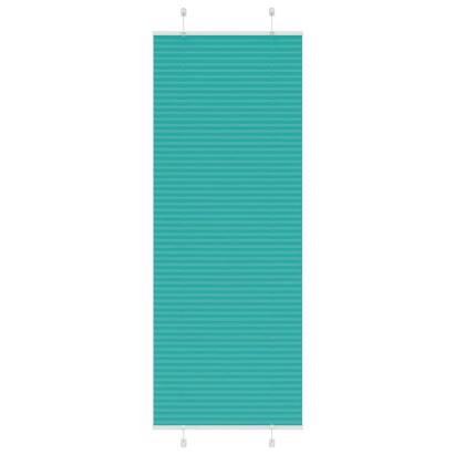 Jaluză plisată verde petrol 70x200 cm Lățime țesătură 69,4 cm GartenMobel Dekor