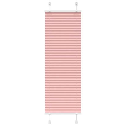 Jaluză plisată roz 50x150 cm Lățime țesătură 49,4cm poliester GartenMobel Dekor
