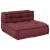 Puf modular maro 70x70x54 material GartenMobel Dekor