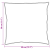 Perne 2 pcs Alb 50 x 50 cm 130gsm 100% bumbac GartenMobel Dekor