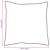 Perne 2 pcs Alb 60 x 60 cm 130gsm 100% bumbac GartenMobel Dekor