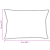 Pernă Alb 50 x 75 cm 130gsm 100% bumbac GartenMobel Dekor