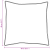 Perne 2 pcs Alb 40 x 40 cm 130gsm 100% bumbac GartenMobel Dekor