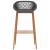 Set mobilier de bar, 7 piese, alb și gri GartenMobel Dekor
