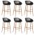 Set mobilier de bar, 7 piese, negru GartenMobel Dekor