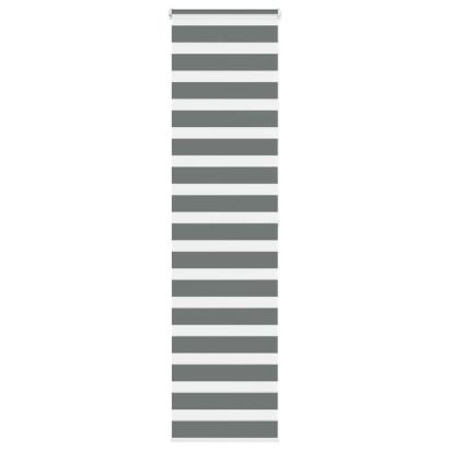 Jaluzea tip zebra gri închis lățime țesătură 55,9 cm poliester GartenMobel Dekor
