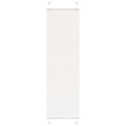 Jaluză plisată alb 55x200 cm Lățime țesătură 54,4cm poliester GartenMobel Dekor