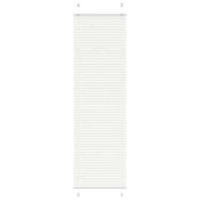 Jaluză plisată alb 65x200 cm Lățime țesătură 64,4cm poliester GartenMobel Dekor