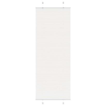 Jaluzea plisată alb 70x200 cm Lățime țesătură 69,4cm poliester GartenMobel Dekor