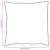 Perne 2 pcs Alb 80 x 80 cm 130gsm 100% bumbac GartenMobel Dekor