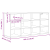 Dulap pentru pantofi cu raft Gri Betonal 52.5 x 30 x 50 cm GartenMobel Dekor
