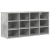 Dulap pentru pantofi cu raft Gri Betonal 52.5 x 30 x 50 cm GartenMobel Dekor