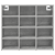 Dulap pentru pantofi cu raft Gri Betonal 52.5 x 30 x 50 cm GartenMobel Dekor