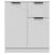 Dulap, alb, 60x30x70 cm, lemn prelucrat GartenMobel Dekor