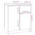 Dulap, alb, 60x30x70 cm, lemn prelucrat GartenMobel Dekor