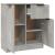 Dulap, gri beton, 60x30x70 cm, lemn prelucrat GartenMobel Dekor