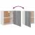 Dulap suspendat “Lyon”, gri sonoma, 50x31x60 cm, lemn prelucrat GartenMobel Dekor