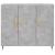 Dulap, gri beton, 90x34x80 cm, lemn compozit GartenMobel Dekor