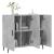 Dulap, gri beton, 90x34x80 cm, lemn compozit GartenMobel Dekor
