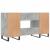 Birou, gri beton, 140x50x75 cm, lemn compozit GartenMobel Dekor