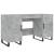 Birou, gri beton, 140x50x75 cm, lemn compozit GartenMobel Dekor
